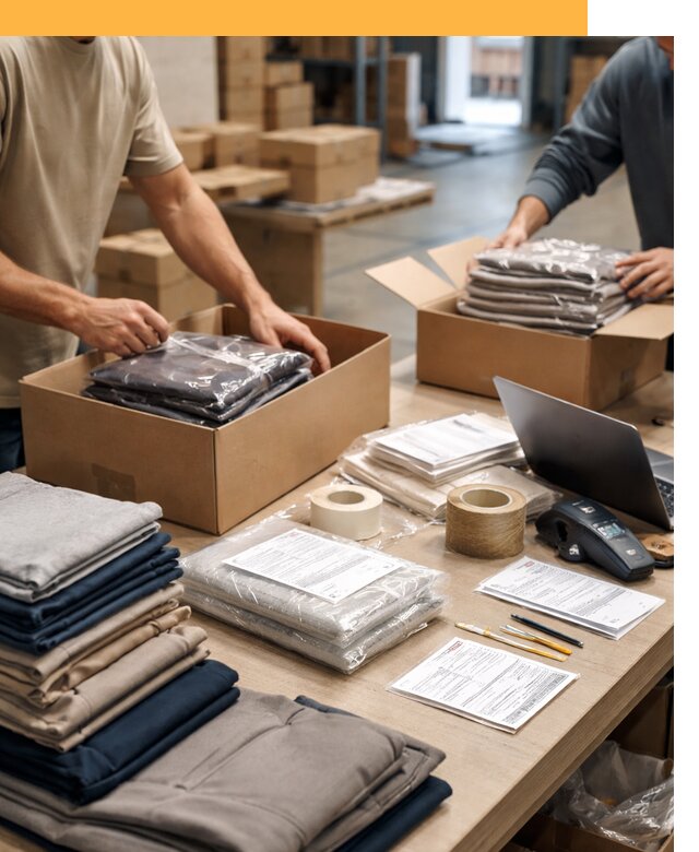 Перевозка одежды по миру от 7749 руб. с таможенным оформлением